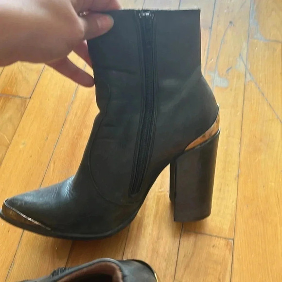 Jeffrey campbell x free people bruni boots western cowboy buckle - Picture 5 of 7